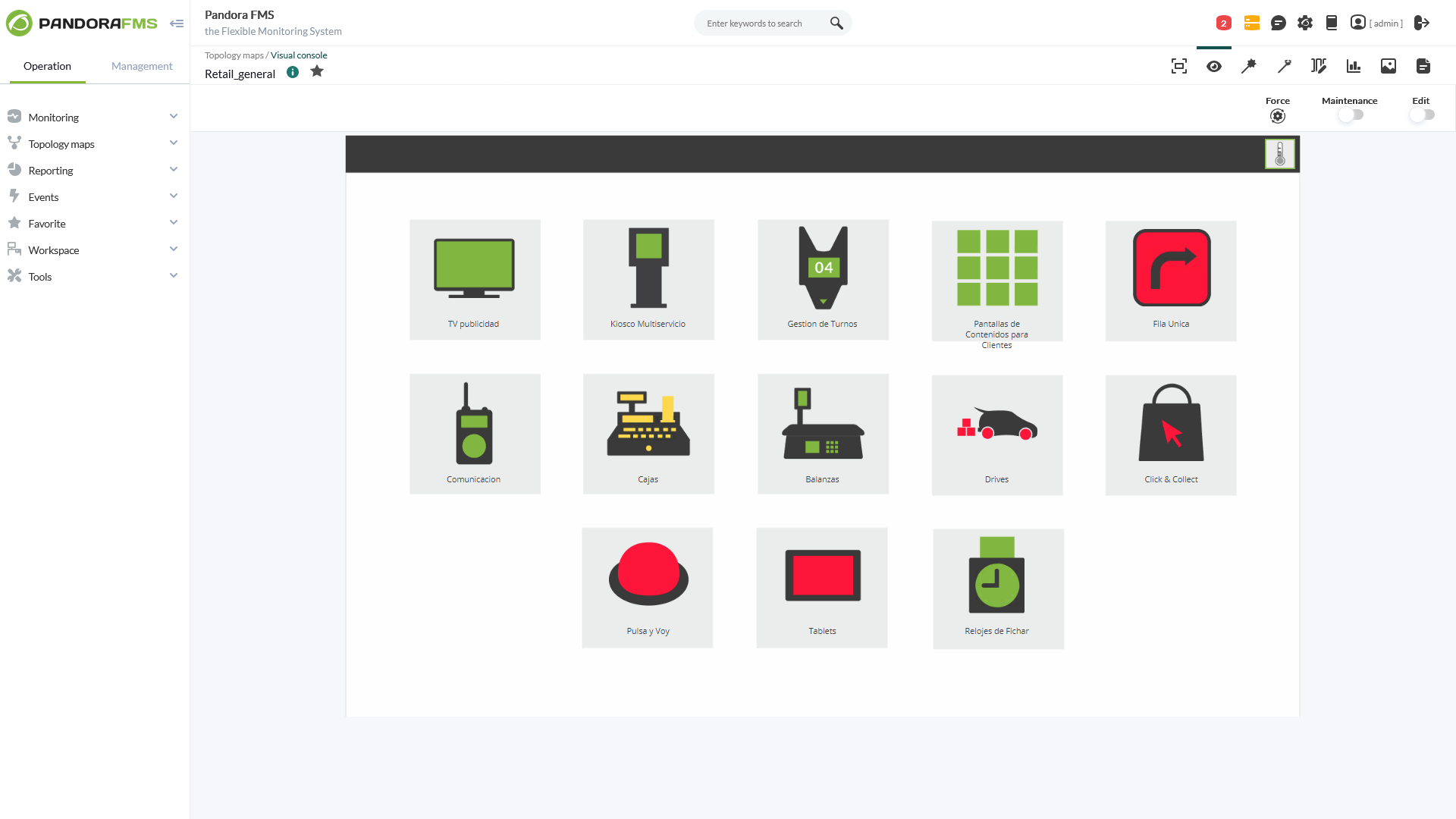 screenshot of Pandora FMS